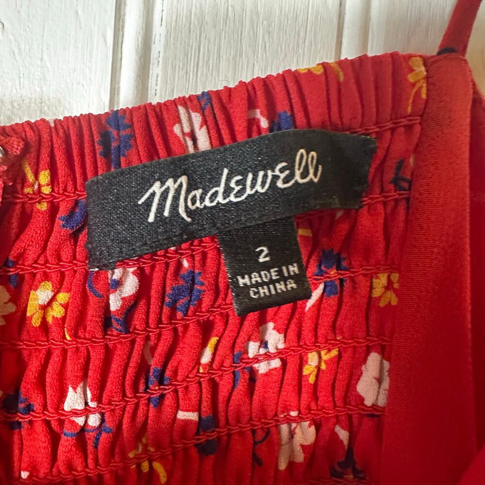 Madewell Ruched Wide-Leg Jumpsuit in Prairie Posies - Picture 7 of 7